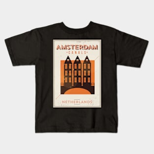 Amsterdam Poster Design Kids T-Shirt